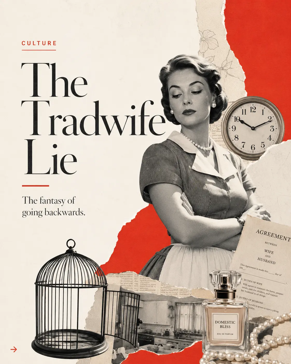 Cover artwork for The Tradwife Lie
